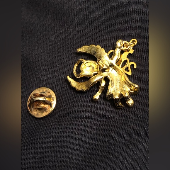 Vintage Gold Tone millennium ángel guardián.. excellent condition like new - Picture 3 of 5
